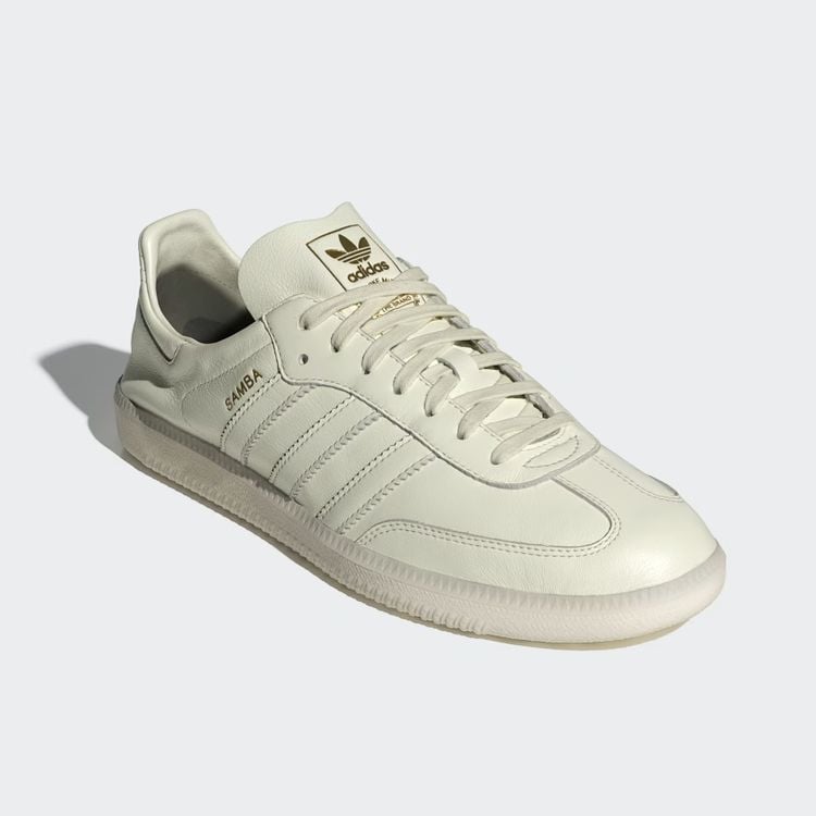 Adidas Samba Decon sneakers leer off white leer monochroom