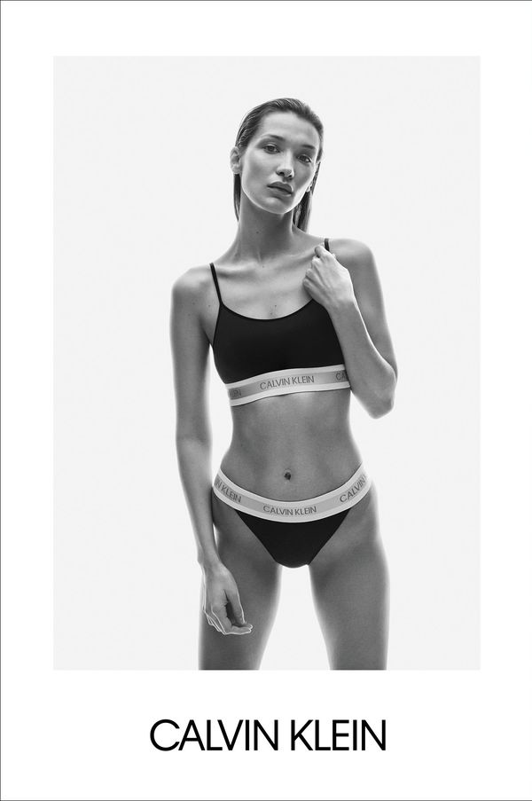 bella hadid, calvin klein, underwear, campagne, sexy