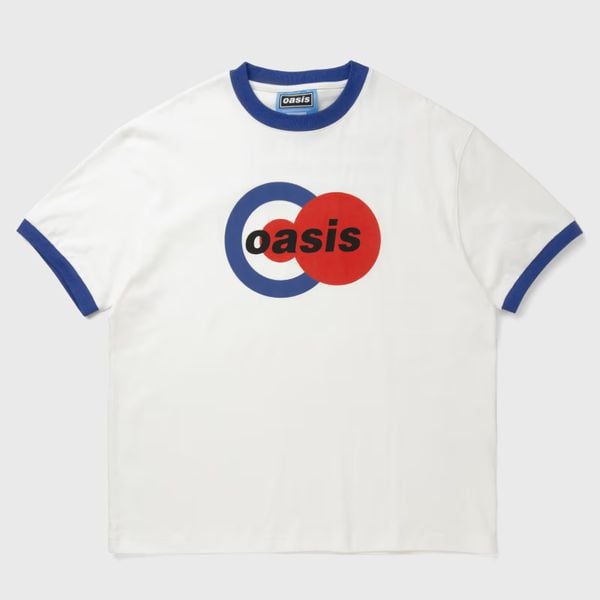 Pleasuresx Oasis 1996 RINGER SHIRT retro stijl