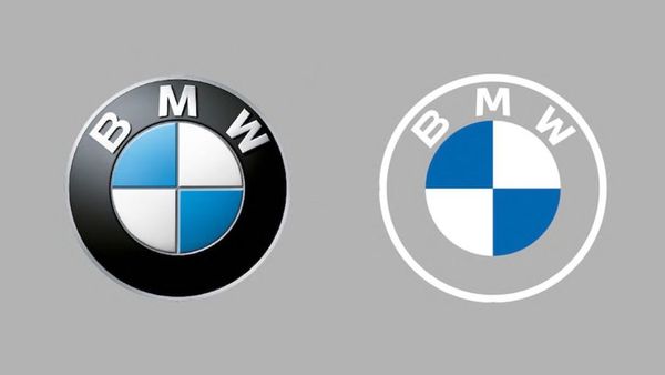 bmw, nieuw logo, minimalistisch, transparant