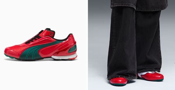 puma africa cup sneakers marokko stijlvol groen rood