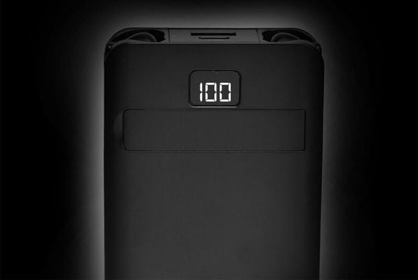 Denver PWE-5000 2-in-1 Powerbank met Bluetooth airpods oortjes voor 29 euro