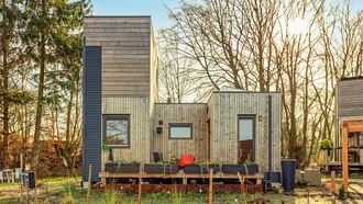 Dit Funda-pareltje van €195.000 is een luxe tiny house in ecodorp
