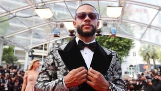 memphis depay, stella maxwell, filmfestival cannes 2021, rode loper looks, sexy
