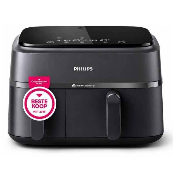 airfryer philips Philips 3000-series XL Dubbele Airfryer 9L korting aanbieding wk 2026