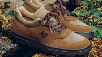 New Balance dropt outdoor-sneakers met waslaag à la je wax coat