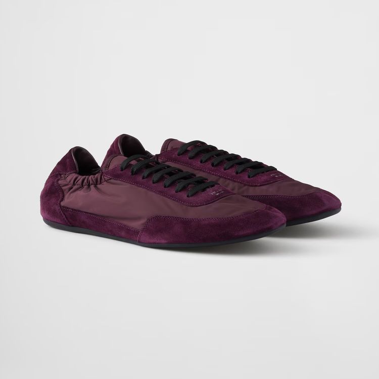 Prada Collapse Re-Nylon sneakers bordeauxrood