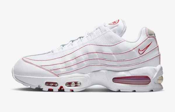 nike air max og witte sneakers met rood in de zomer-sale 2025 met dikke korting