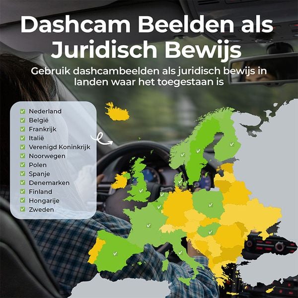 Denver CCT-2500 Dashcam Dubbele Camera 25 euro juridisch bewijs schade door gladheid