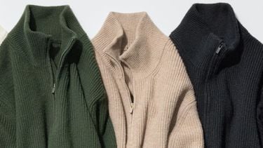 Uniqlo gooit quarter-zip schipperstrui in de sale voor €39,90