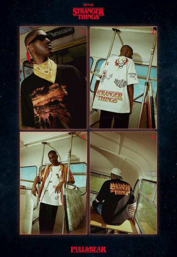 stranger things, pull and bear, hellfire club t-shirt, collab, collectie