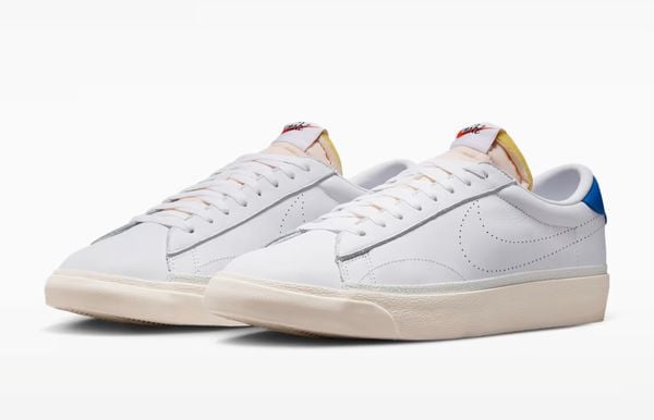 nike tennis classic IO1738-100 witte sneakers minimalistisch blauw 99,99 euro