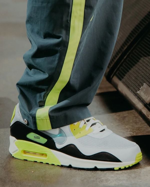 patta x nike air max 90 waves nieuwe sneakers cyber geel grey