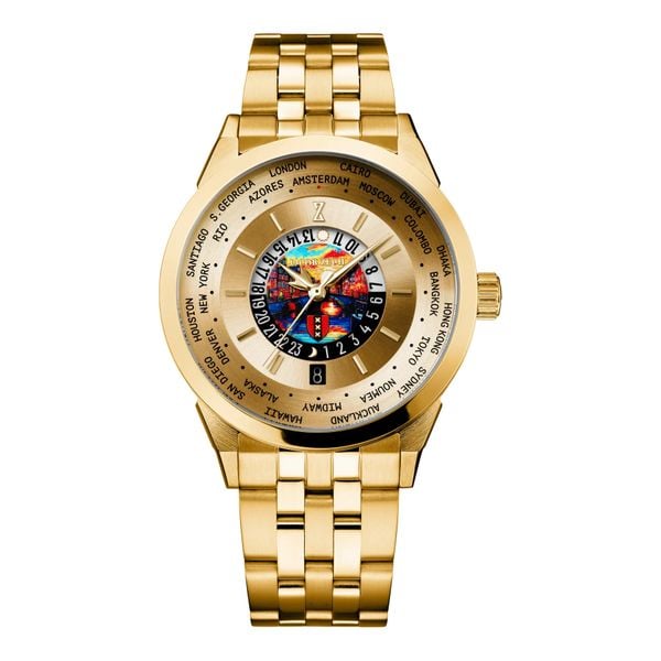 jacob zech nieuw nederlands horloge 149 euro korting goud wereldtijd amsterdam