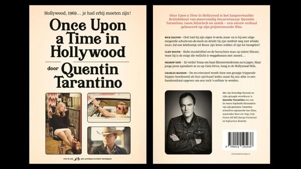 once upon a time in hollywood, boek, trailer, quentin tarantino, novel