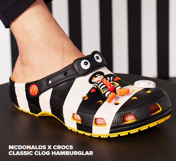 mcdonald's, crocs, collab, samenwerking, schoenen