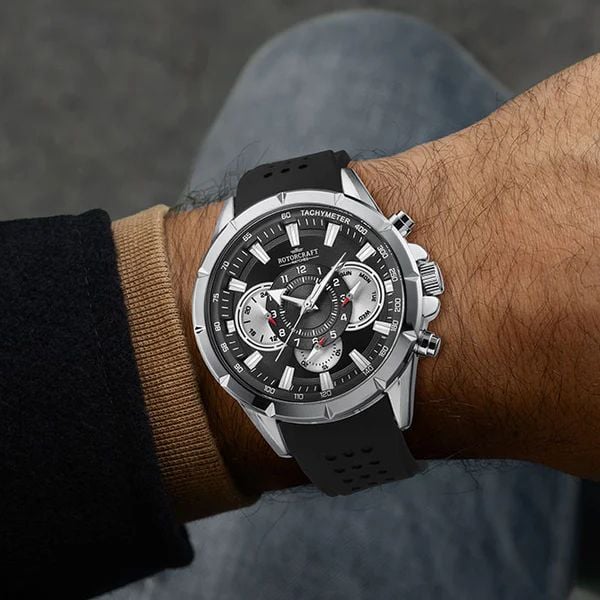 rotorcraft savage nederlands horloge 129 euro zilver rubberen bandje perfecte prijs-kwaliteit-stijl