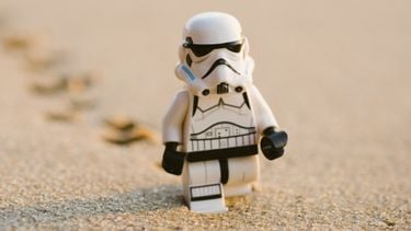 betaalbare lego star wars gadgets, sleutelhanger van stormtrooper