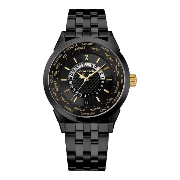 jacob zech nieuw nederlands horloge 149 euro korting zwart wereldtijd new york