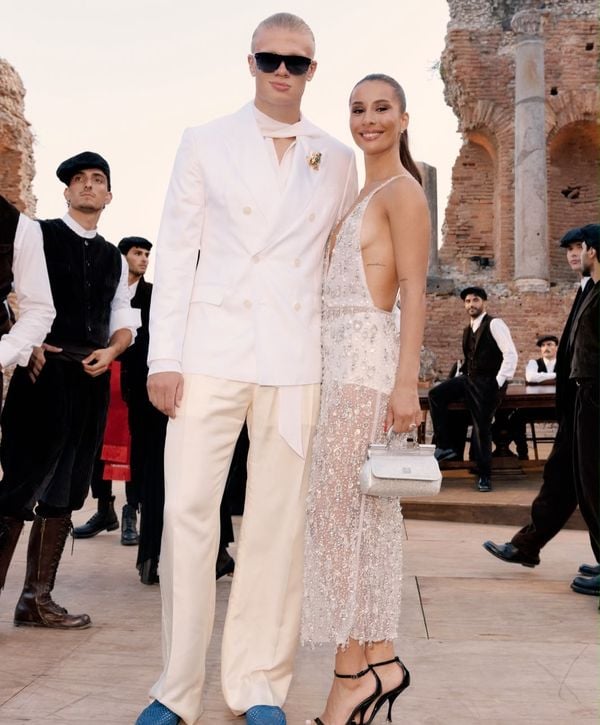 Isabel Haugseng Johansen vriendin erling haaland look dolce gabbana prijs