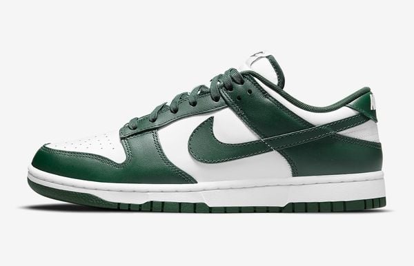 nike dunk low retro groen witte sneakers met korting in sale