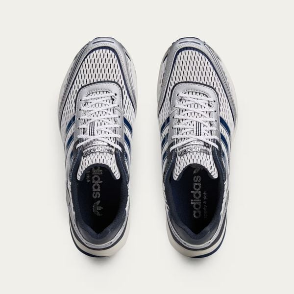 Adidas Adizero Adios x Sporty & Rich nieuwe dad sneakers zilver blauw 150 euro