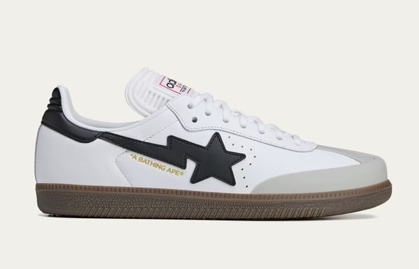 adidas samba bape nieuwe hype sneakers wit a bathing ape