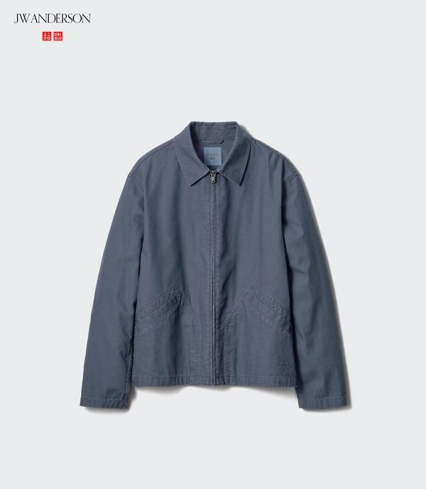 uniqlo JW Anderson blouson jack overshirt perfecte lentejas 59 euro rood blauw groen geel dior