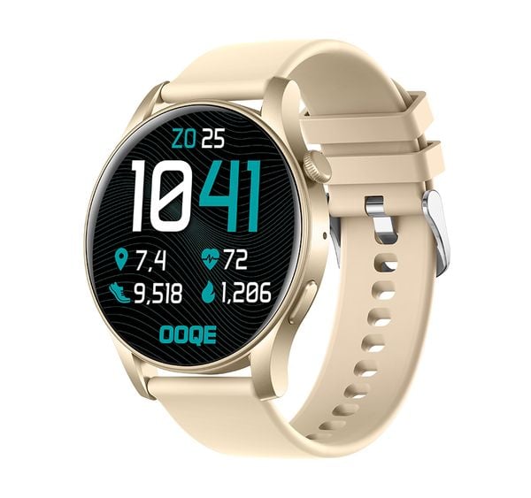 OOQE Watch Ultra 3 nederlandse smartwatch black friday korting samsung galaxy watch horloge goud