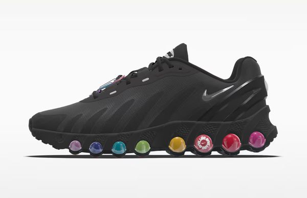 Nike Air Max DN8 Be True By You nieuwe zwarte sneakers kleuren regenboog