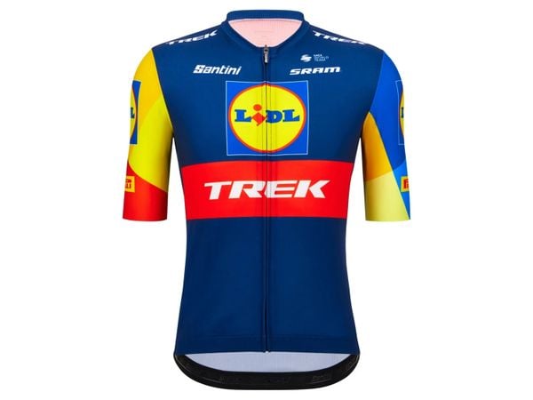 Lidl-Trek 2024 Fietsshirt van Santini korting folder