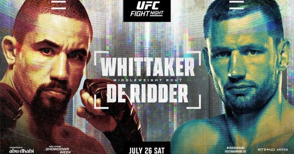 Whittaker De Ridder UFC