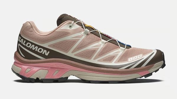 salomon xt-6 in nieuwe kleuren trail sneakers aardbruin roze