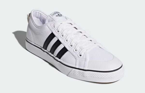 adidas nizza canvas sneakers wit korting sale 45 euro