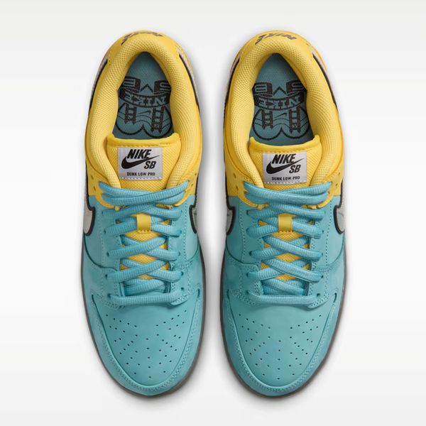 Nike SB Dunk Low Pro IR1888-700 nieuwe sneakers leuke colorway groen geel reflecterende swoosh