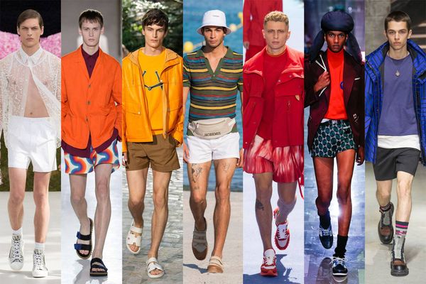 trends, modetrends, mannen, lente, zomer, 2019, patronen, korte broeken