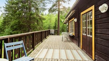 Blokhut in Zweedse natuur kost €55.384 en kan alle seizoenen aan