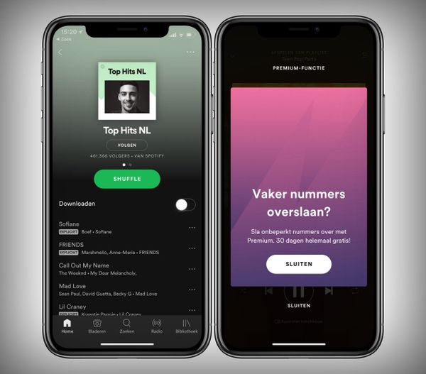 Spotify gaat gratis variant flink uitbreiden