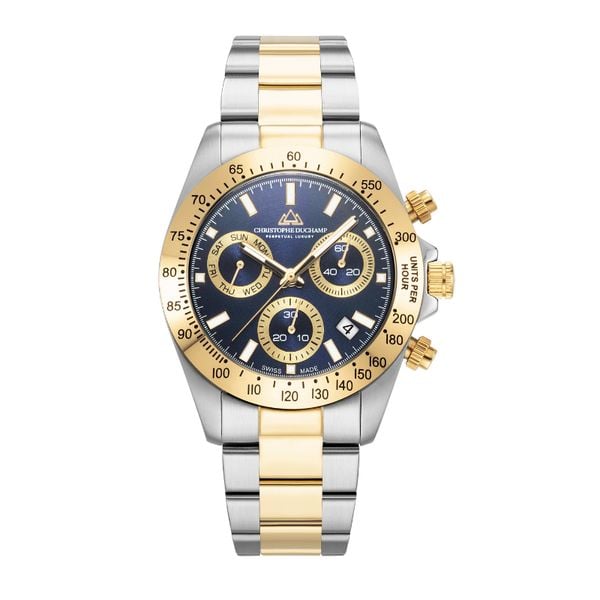 Christophe Duchamp - Grand Mont Ceramic goud zilver blauw stijlvolle horloges onder de 500 euro die rolex doen vergeten