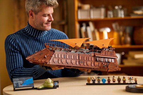 Dit 18+ Star Wars LEGO-schip van Jabba the hutt zit vol unieke minifiguren sail barge