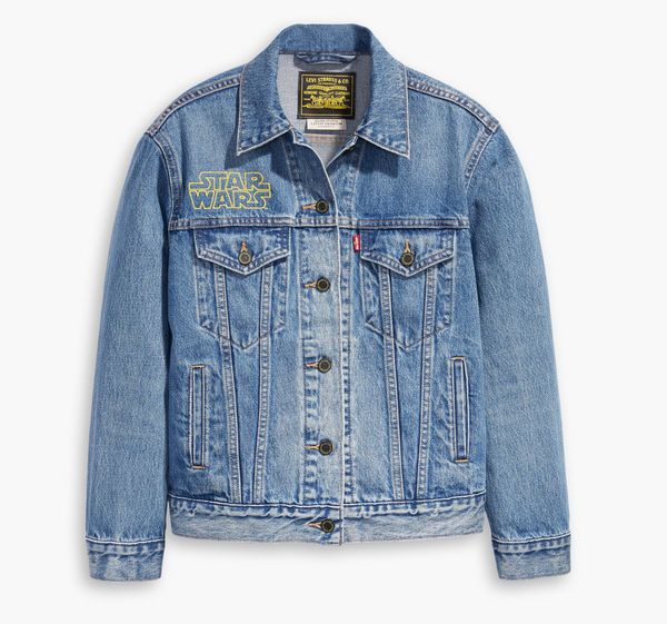 star wars, levi's, spijker jack, trucker denim jacket