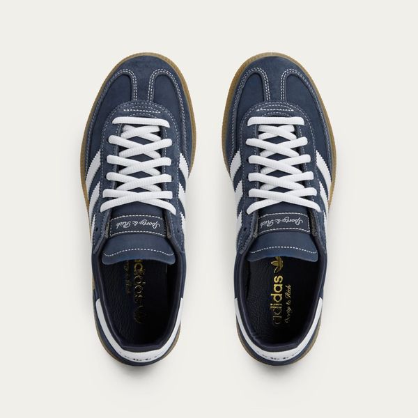 Adidas x Sporty & Rich Handball Spezial nieuwe collab sneakers patta donkerblauw