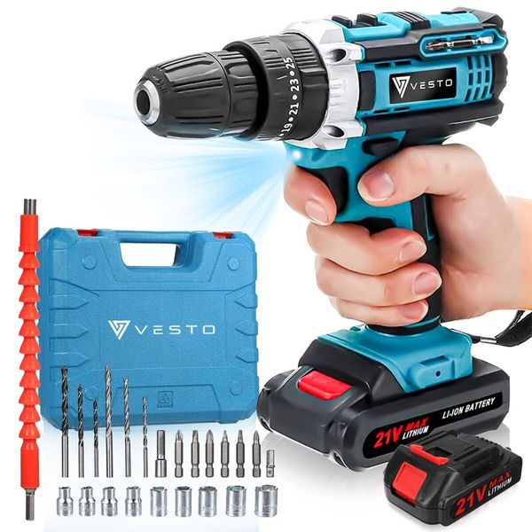 Vesto Accuboormachine Set met 2 accu's