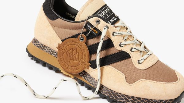 END. x Adidas SPZL Moscrop 'Cardboard' sneakers