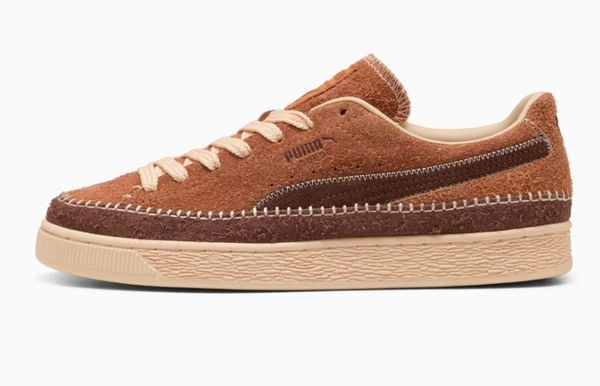 puma suede mocassion nieuwe sneakers voor onder je pak bruin
