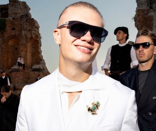 zijden overhemd met sjaalkraag dole & gabbana haaland