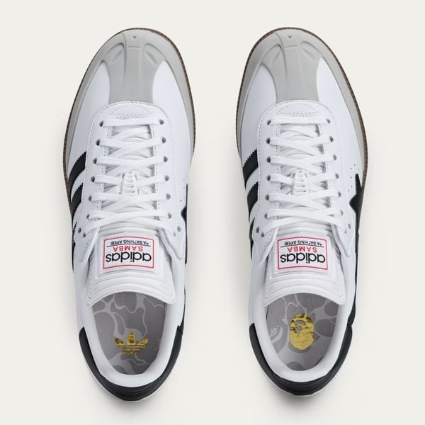 adidas samba bape nieuwe hype sneakers wit a bathing ape