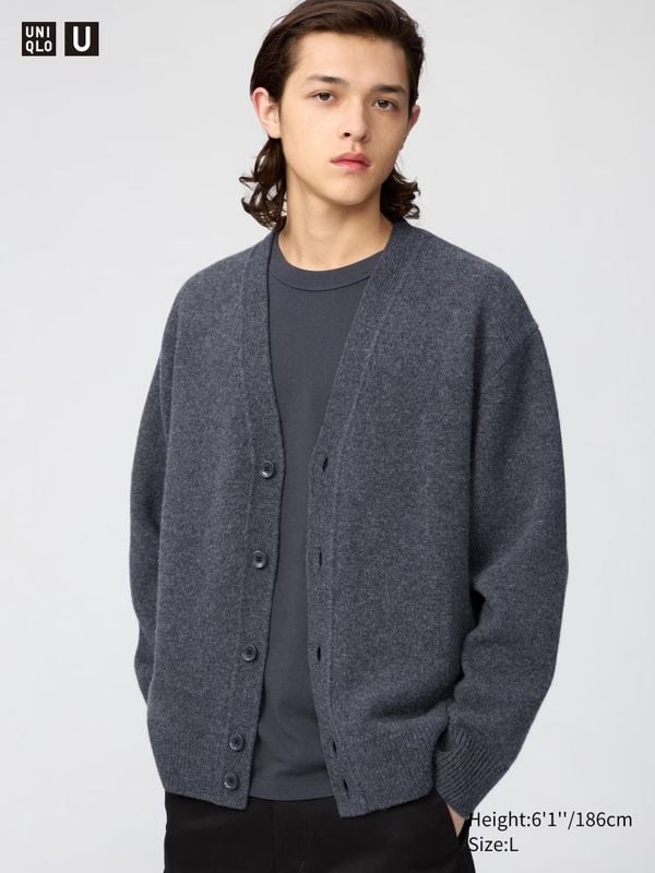 100% lamswollen vest uniqo 49,90 euro grijs