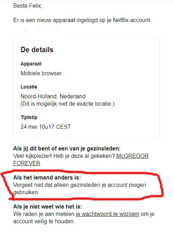netflix, accountdelers, nederland, wachtwoord delen