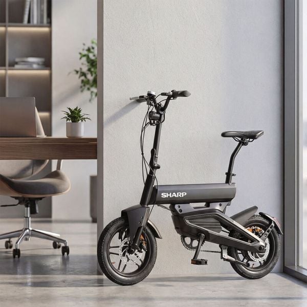 Sharp BK-AD04-EB Elektrische Vouwfiets e-bike anti fatbike 999 euro deal